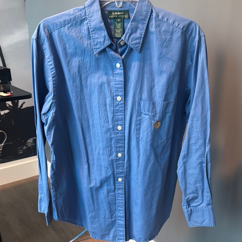 Ralph Lauren Blue Button-Down Shirt